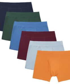 INNERSY Bambus Boxershorts Jungen Retroshorts 116-176 6er Pack | INNERSY Bambus Boxershorts Kinder mit Eingriff OEKO-TE