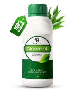 Neemöl mit Emulgator (1000 ml) – Ergibt bis zu 120 L sprühfertiges Neem-Öl | Für Garten, Pflanzen & Blumen