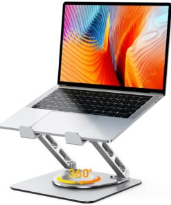 360° drehbarer Laptop Ständer, Höhenverstellbar, ergonomisch für MacBook, 16 Zoll kompatibel, robust und stabil | Höhen