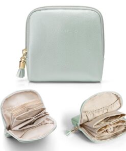 Vlando 6-lagige Reise Jewelry box Mintgrün für Damen und Mädchen