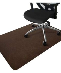 EKalgretrA Bürostuhl Bodenschutzmatte Glue-Free Self-Adhesive Non-Slip Brown 90x120