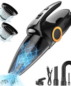 NHOWIN Kabelloses Handstaubsauger 9500Pa Starke Saugkraft Akku 6000mAh Lange Akkulaufzeit für Haus und Auto mit 2 Filter