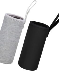 2er Set Neopren Wasserflasche Thermo-Hülle 19x6.8cm Isolierend für Teeflaschen Glasflaschen