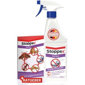 Stoppex Parasit Silberfischstopp - Effektives Spray für Haus- und Gartenuse