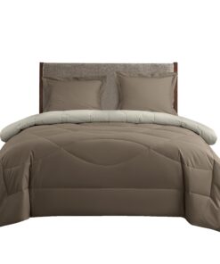 SLEEP COMFY 4 Jahreszeiten Bettdecke ohne Bezug 135x200 Oeko-TEX Zertifiziert & Washbar Baumwolle & Mikrofaser