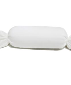 Dukal Bezug für Nackenrolle + Hochwertiges DOPPEL-Jersey + 100% Baumwolle + Weiss Dukal Bezug für Nackenrolle + 15 x 40