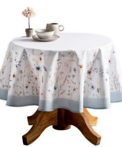 Maison d' Hermine Tischdecke 100 % Baumwolle, Eisblumen-Motiv, für Partys und Hochzeiten OEKO-TEX STANDARD 100 Maison