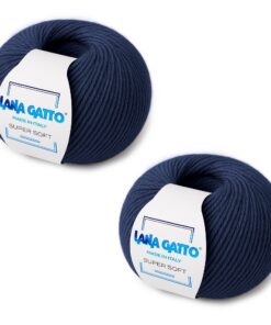 Strickgarn Extra-Fine 100% reine Merino-Schurwolle Super Soft von Lana Gatto Made in Italy - hochwertiges Garn zum Häkel