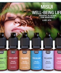 Pure Natural Aromatherapy ätherische Öl Set für Diffusor 6 x 10 ml | Natural Aromatherapy ätherische Öl Set für Diffuso