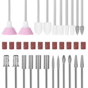 Lusofie 22 Stück Nagelfräser Aufsätze Set Für Profi Maniküre & Pediküre