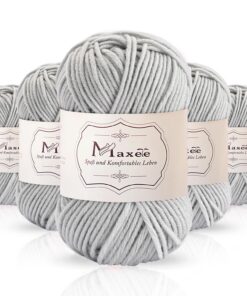 Maxee Acryl Garn zum Stricken 250g Multicolor für Anfänger und Erwachsene, ideal für Schals und Kunsthandwerk