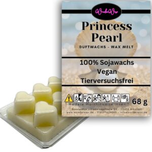 WonderWax Duftwachs Wax Melts für Raumdeodorierung, 6 Herzen Duftmelt Wachsmelt Sojawachs Duftwachswürfel für Aromalampe