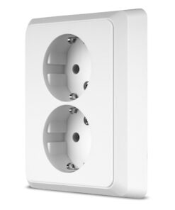 REV Steckdose PrimaLuxe - Komplettset: Rahmen und Einsatz, Unterputz, 2-fach, weiß - Elektroinstalation, Hausrenovierung