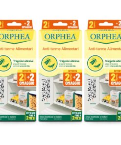 Orphea Lebensmittelmotten Fallen, effektiv gegen Schmetterlinge, insektizidfrei und geruchlos, 12 Fallen