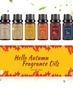 Herbst Duftöl - Aromatherapie Öl Set Für Wohnzimmer Und Meditation - 6 Stück Gemütliche Düfte