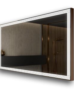 FORAM Badspiegel mit Beleuchtung - Led Spiegel Bad - Modernes Design - Badezimmerspiegel Nach Maß - Individuell Gestalte