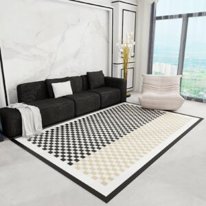 NEYTIIR Unregelmäßiger Baumwollteppich Für Schlafzimmer Und Wohnzimmer Modern Vintage Bohemian