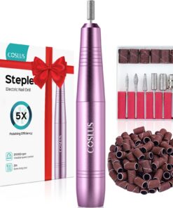 COSLUS Elektrische Nagelfräser für Gelnägel: 20000 u/min, stellbare Geschwindigkeit & Drehrichtung, perfekt für Maniküre