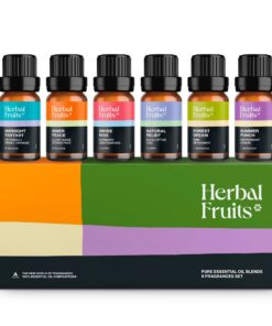 Aerosoul® Ätherische Öle Set HERBAL FRUITS - Duftöl für Diffuser 6pcs (10 ml) - AromatherapieÖle - 100% Ätherische Öle -