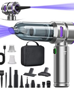 Kabellos 3-in-1 Handstaubsauger Akku für Auto, Küche, Büro - 18000PA, 200000 U/min Druckluft für Hausreinigung & Tierhaa
