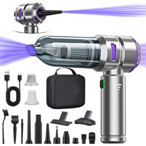 Kabellos 3-in-1 Handstaubsauger Akku für Auto, Küche, Büro - 18000PA, 200000 U/min Druckluft für Hausreinigung & Tierhaa