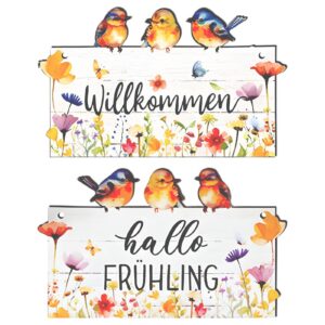 Willkommensschild Türschild Vintage Holz und Metall Deko Ideal Einzugsgeschenk