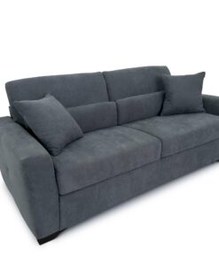 F60 Schlafsofa mit Schlaffunktion - 3 Sitz, hochwertige Kaltschaummatratze & CATAS Bettgestell - ideal für Familiengrün