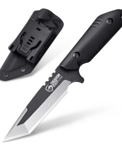 DRAGON RIOT Feststehende Klinge Outdoor Messer fürSurvival und Bushcraft | DRAGON RIOT Full Tang Tanto Messer mit G10 G