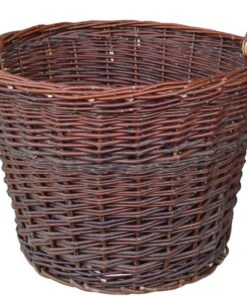 Weidenkorb Ø 60cm Braun - Obstkorb Kaminholzkorb Erntekorb