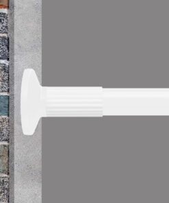 Teleskop‑Gardinenstange ohne Bohren – ausziehbare, klemmbare Vorhangstange 115–465 cm
