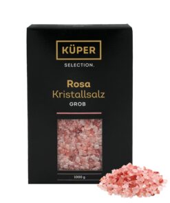Küper Selection Rosa Kristallsalz - grobes Salz für die Salzmühle - Natursalz zum Würzen und Verfeinern