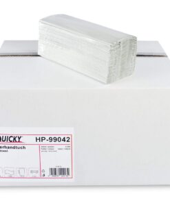 Quickly Papierhandtuch 1-lagig C-Falz, Recycling, für Umweltbewusste, Haususe, |000 Stück, 25 x 31 cm Quickly Papierha