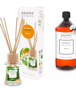 pajoma® Raumduft Orange | Durable Diffuser, Complett-Set mit Nachfüller | Premium Qualität für Zuhause