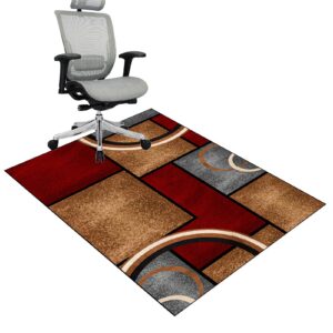 YosetomhLvey Bodenschutzmatte für Gaming Stuhl, ideal für Büros und Home Office, Anti-Rutschfunktion, 70 x 100 cm