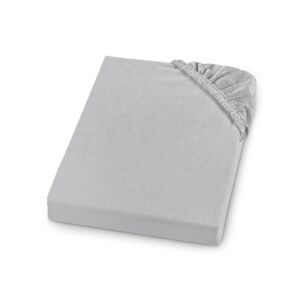Spannbetttuch Schlafende Biere Feinbiber Made in Germany 100% Baumwolle 90x200 cm Grau