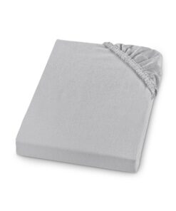 Spannbetttuch Schlafende Biere Feinbiber Made in Germany 100% Baumwolle 90x200 cm Grau