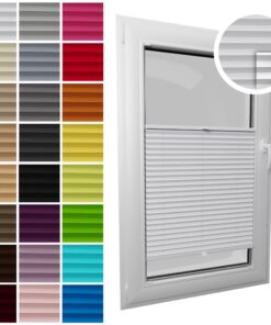 STELGE - Premium Thermo Plissee Rollos I Hochwertigsten Materialien I Breite 90-240 cm I Blickdicht und Lichtdurchlässig