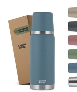 Campo Libre Jaco® Thermoskanne, Isolierkanne mit Doppelwandisolierung, perfekt für Outdoor-Aktivitäten I Mind. 24h heiß