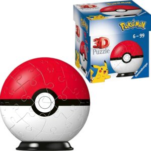 Ravensburger Puzzle-Ball Pokémon Pokéballs - 11256 - für große und kleine Fans ab 6 Jahren - 3D-Puzzle --original Ravens