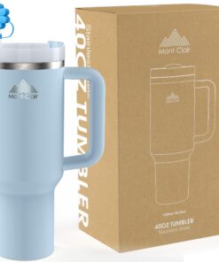 Tumbler 40oz Kühlt 10 Stunden - Thermobecher mit Strohhalm für Outdoor Aktivitäten - BPA Frei Trinkflasche Gletscher Küh