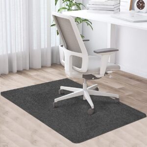 Bürostuhl Unterlage Schwarz 90x120cm Bodenschutzmatte Kratzfest für Laminat