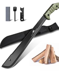 Purple Dragon Machete mit Säge und Scheide - Großes Messer für den Garten - Geschenkidee für Männer