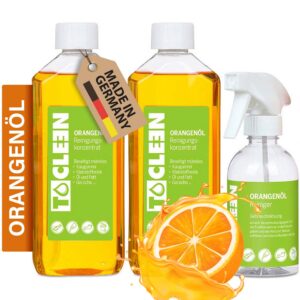 TOCLEEN® 2x 500ml Orangenölreiniger Konzentrat | Fettlösend für Alles | Ideal für Haushaltsreinigung
