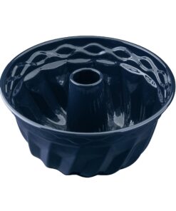Dr. Oetker Dunkelblau Guglhupf Form – Schnitt- & kratzfeste Backform Ø 22 cm – Ideal für Back-Liebe – 22er Guglhupf Form