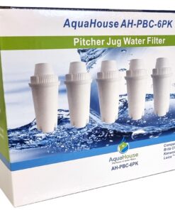 Aquahouse AH-PBC-Filterkartuschen für Brita Classic Tischwasserfilter und mehr - perfekt für Familien im Zuhause - 6 Stü