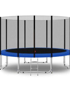 Baunsal® Trampolin Outdoor für Kinder im Komplettset EXD Gartentrampolin mit Spielzeug Ø 457 cm