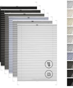 Rettika® Thermo Plissee mit Bohren nach Maß - optimal für Fenster mit Bohrrolladen -.referencesнные Größe: 30-129 cmBrei