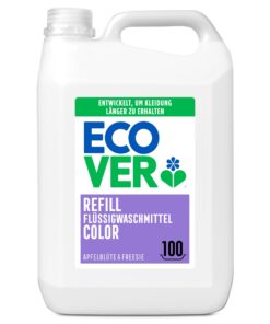 Ecover Waschmittel Color Nachfüllpack, flüssig, Apple-Bienen- und Frühlingsrosenaroma, 100 Waschladungen, 1x5L Ecover