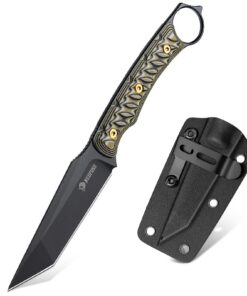 NedFoss PIONEER Jagdmesser, Outdoor Vollseide Messer mit G10 Griff, kydex-Koffer NedFoss PIONEER Jagdmesser, 8,5 cm, Sta