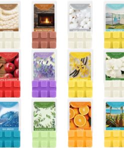 SCENTORINI Duftwachs für Duftlampe, Raumduft und Geschenkidee, 12 Düfte, Sojawachs Wax Melt für Kerzen Wärmer, Baumwolle